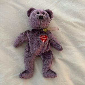 2000 TY Beanie Baby Purple Bear
